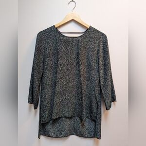 Wilfred 100% silk green printed tunic (size S)